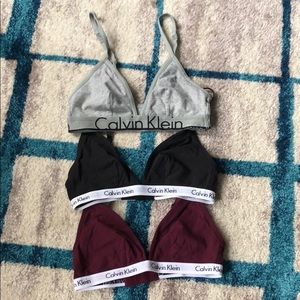 Calvin Klein bralettes